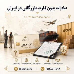 صادرات بدون کارت بازرگانی در ایران